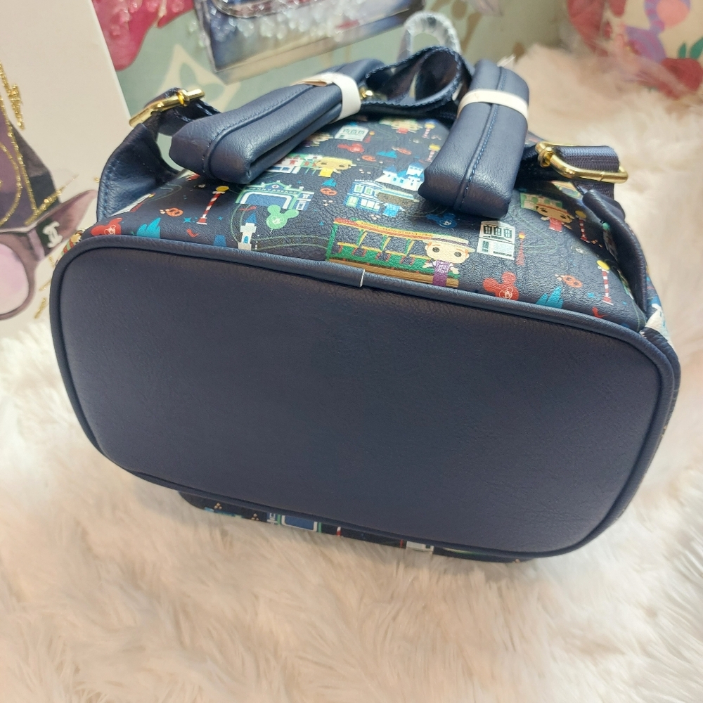 Loungefly Disney Parks Dapper Dan Main Street Blue Backpack - Picture 7 of 12